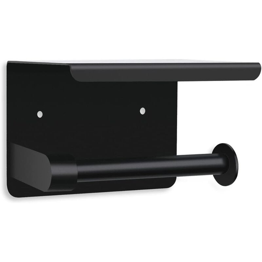 Toilet Paper Holder,Toilet Paper Holder ,without Piercing Derouleur Bathroom Paper,Stainless Steel 304,Black Toilet Paper
