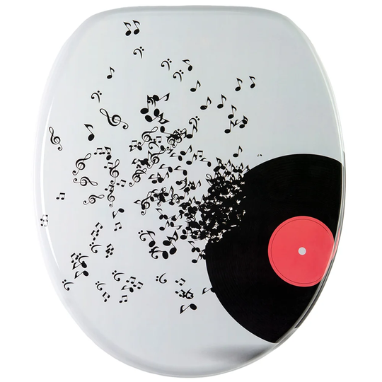 Play Music Soft Close Elongated Toilet Seat