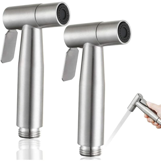 2pcs bidet sprayer, toilet hand shower, stainless steel bidet sprayer kit, personal hygiene and toilet sprayers
