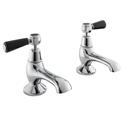 Solid Brass Deck Mounted Pillar Taps