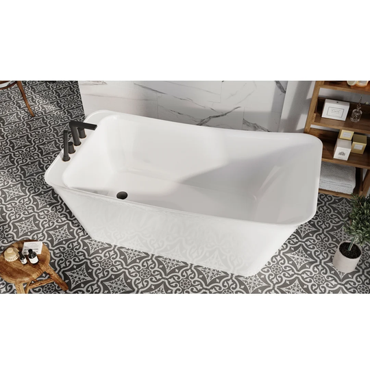 Agron Citro 1600 mm x 1600 mm Freestanding Slipper Bathtub