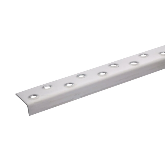 Abbotson Metal 0.15 cm Thick x 8 cm Wide x 100 cm Length Stair Nose in Stainless Steel