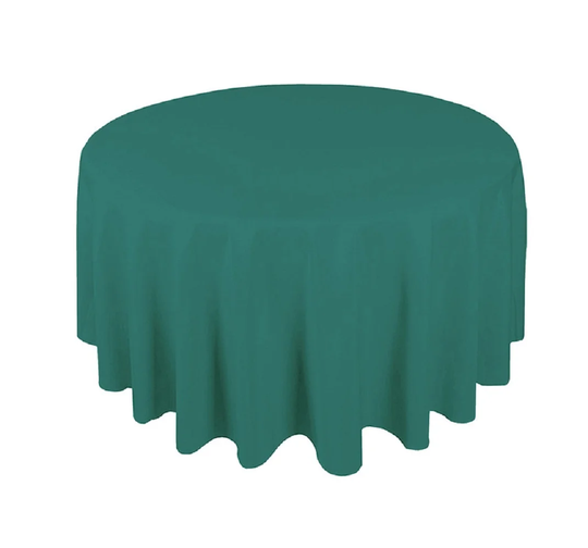 Jade Green Polyester Tablecloth