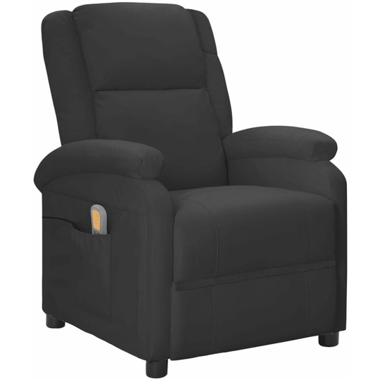 Wing Back Massage Recliner Anthracite Faux Leather Vidaxl Anthracite