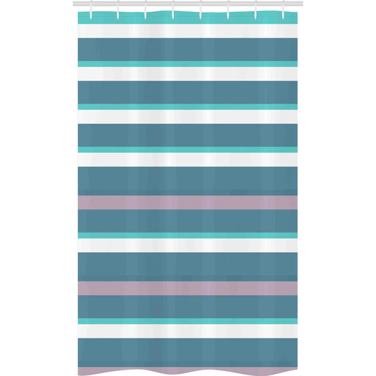 Hevyn 8 Piece Polyester Shower Curtain Set + Hooks