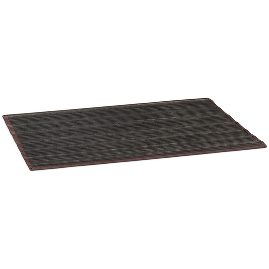 Relaxdays - Bamboo Bath Mat 80 x 50 cm Bathroom Mat of Wood with Anti-Slip Underside, Perfect for use as Bathtub Mat or Shower Mat, Black