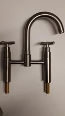 Kitchen Taps Bridge Sink Mixer Brushed