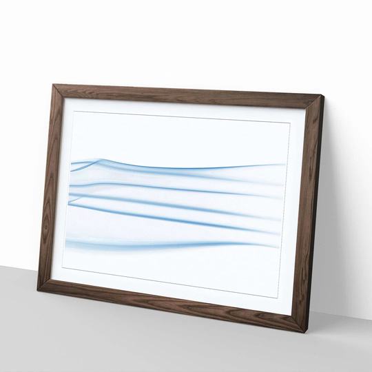 'Blue Abstract 30' Framed Graphic Art