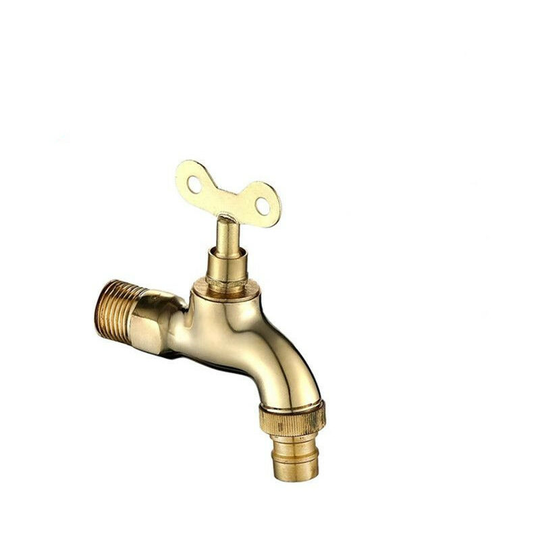 Anti-theft Outdoor Sink Faucet with Key Lock Single Handle Lockable Household