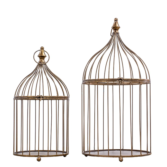 2 Piece Metal Tabletop Lattern Set