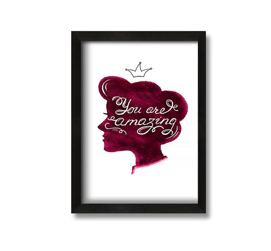 You Are Amazing 2 - Picture Frame Typography on Canvas