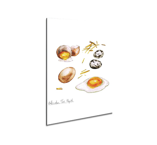Eggs - Unframed Painting on Metal