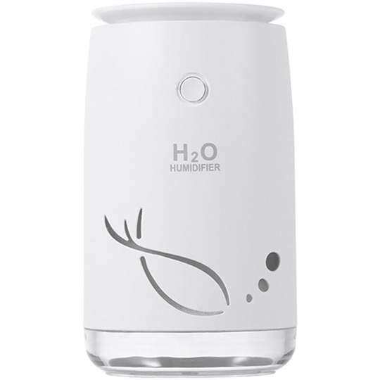 Superseller - Small Humidifiers,310ml Desk Humidifiers,Whisper-Quiet Operation,Night Light Function,Two Spray Modes,Auto Shut-Off, White - White