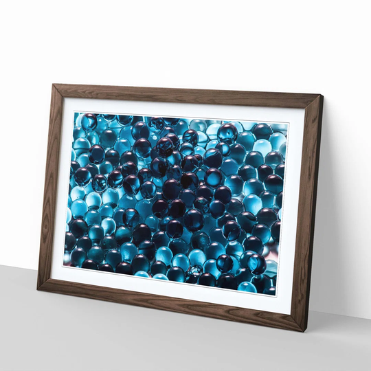 'Blue Abstract 3' Framed Graphic Art