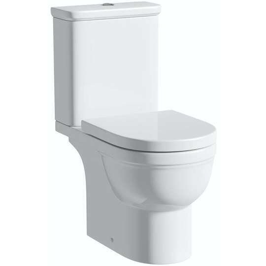 Orchard Elsdon close coupled toilet without toilet seat - White