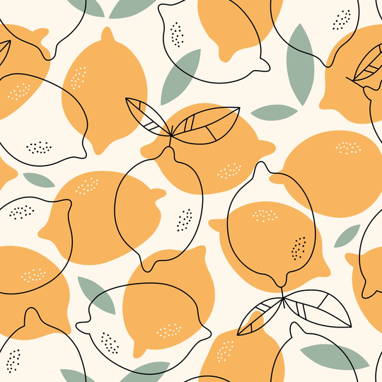 Hand Drawn Lemons Background