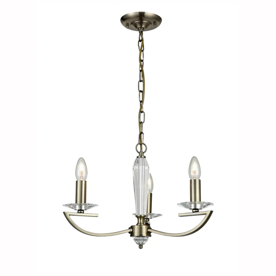 Much Wenlock 3-Light Shaded Chandelier