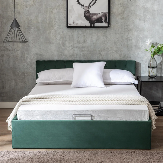 Elvin UK Double - DE 135 x 190 Cm Upholstered Bed Frame
