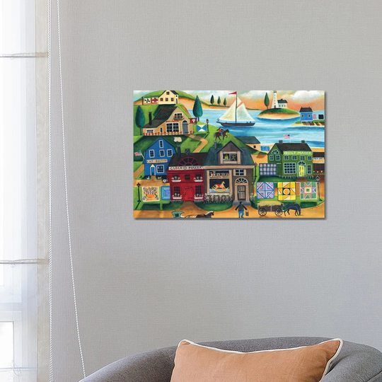 Seaside Harbor by Cheryl Bartley - Painting on Canvas