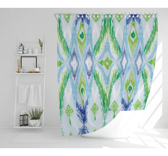 Buch Polyester Shower Curtain Set