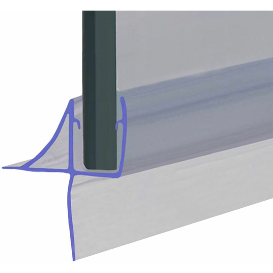 Shower Seal for Screens, Doors or Panels | Fits 4, 5 or 6mm Glass | Seals 20-25mm Gaps | SEAL143 (140cm) - Clear