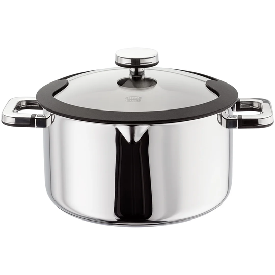 Stellar Stay Cool, 24cm Stainless Steel Casserole, 4.5L