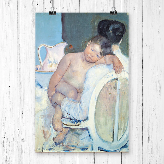 'Woman with Child in her Arms' by Mary Cassatt Painting Print