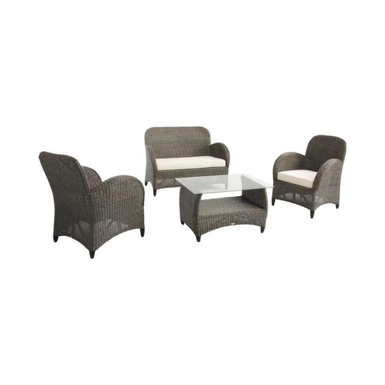 Kumbhar Rattan Wicker 4 - Person Seating Group with Cushions