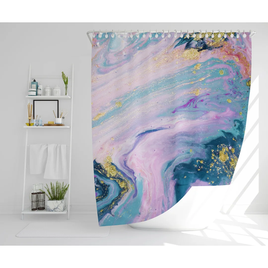 Kerwin Polyester Shower Curtain Set