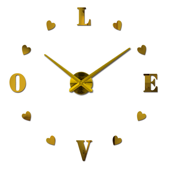 Personality European and American DIY Specifications Specifications Specifications Simple Wall Clock 3D Creative Wall Sticker Watch Mirror Eva