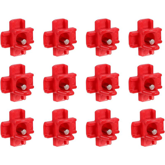Poultry Water Nipple, Automatic Chicken Nipple Drinker with Horizontal Side Mount, Drinker for Water Chickens, 12 Pack