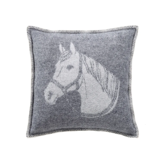 Eatonville Horse Head Wool Cushion Cover