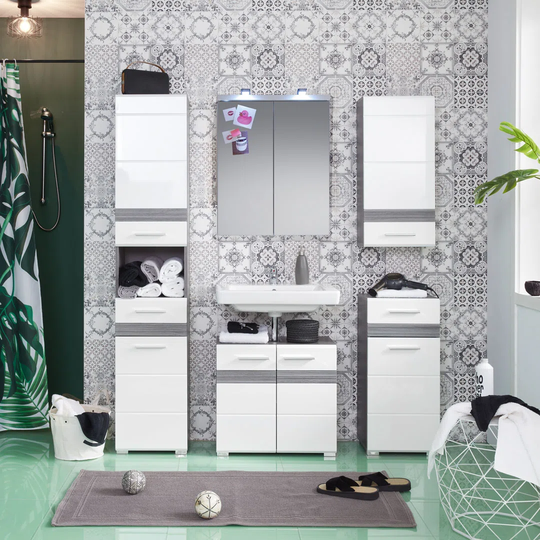 Ishal 5 Piece 60mm Bathroom Furniture Suite