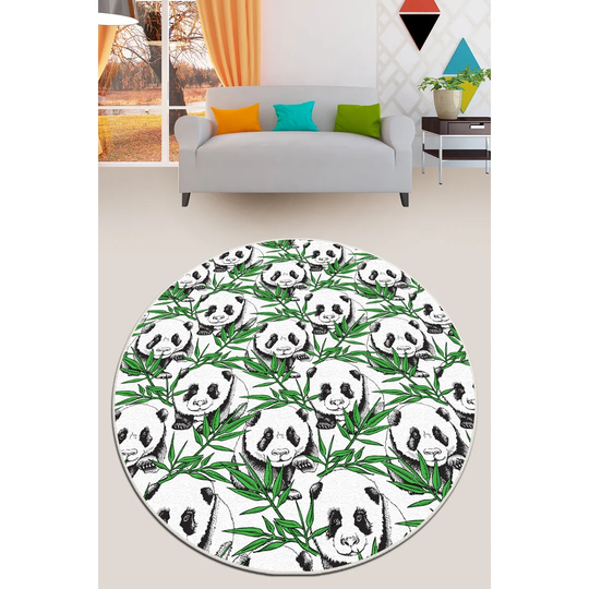 Cris Shaggy Green/Grey/White Rug