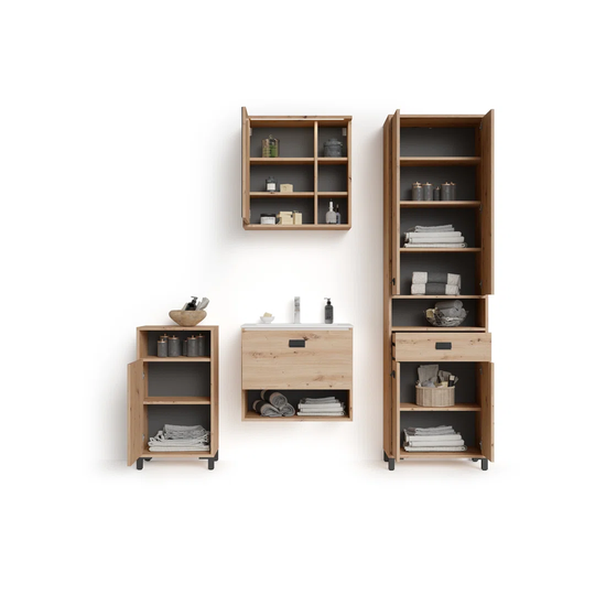 Linco 60cm x 61cm Surface Mount Mirror Cabinet with LED Lighting