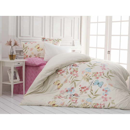 Minnie Pink/Cream/Green Duvet Cover Set