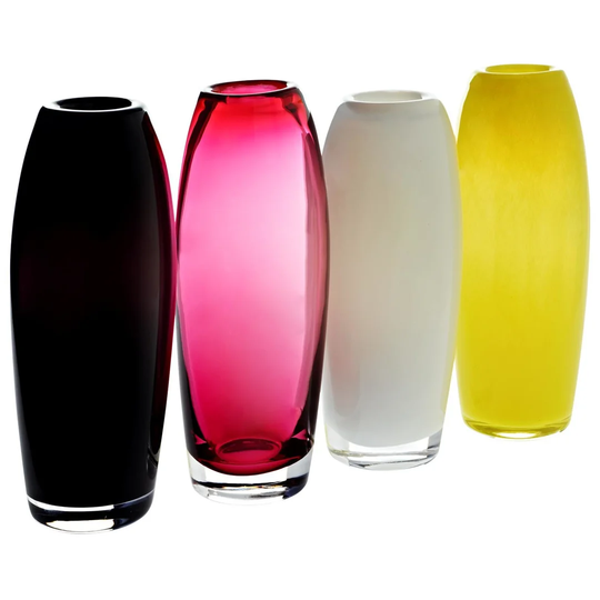 Kruse Yellow 21cm Indoor / Outdoor Glass Table Vase