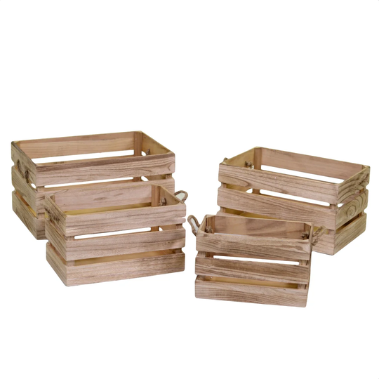 Solid Wood 6 Piece Organiser Box Set