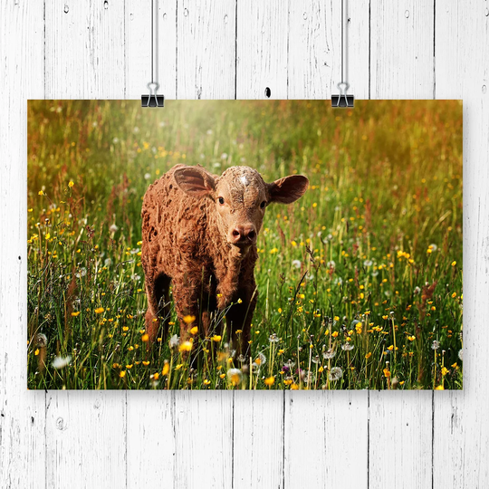 'Brown Cow Calf' Graphic Art