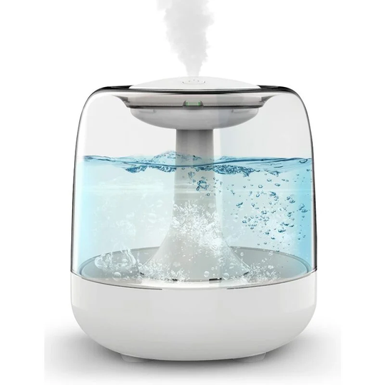 Sunflowergb - Mini Humidifier, usb Ultrasonic Air Humidifier 440ml with Colorful Night Light, Auto Shut-Off, 2 Mist Modes, Super Quiet (White)