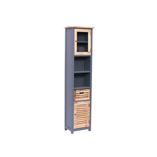 Goodson 45Cm W x 190Cm H x 30Cm D Solid Wood Free-Standing Bathroom Cabinet