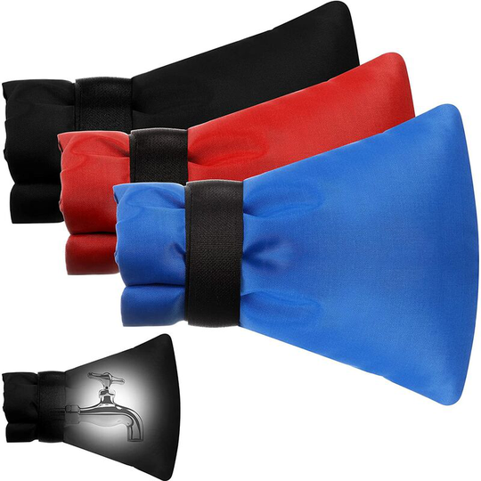 Winter Outdoor Faucet Cover, 3 Pieces Outdoor Waterproof Faucet Covers to Protect from Freezing, Thickened Thermal Garden Faucet Jacket Protector