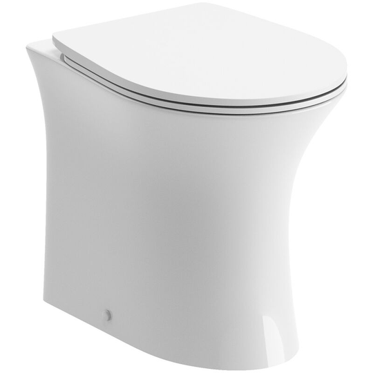 Back to Wall Rimless Toilet 535mm Projection - Soft Close Seat - Signature