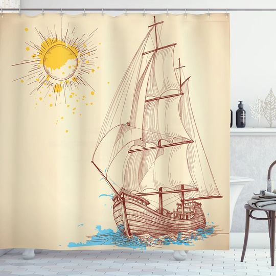 Blayk 13 Piece Polyester Shower Curtain Set