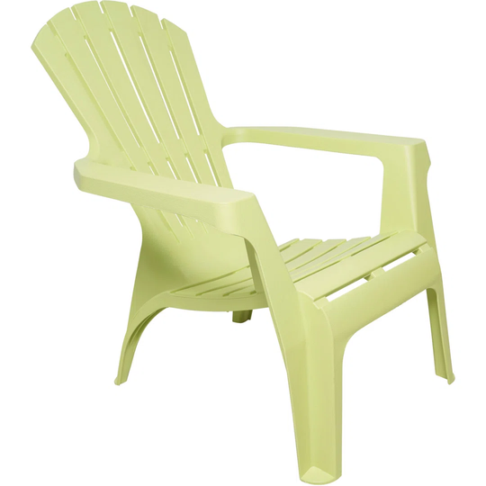 Monobloc Stackable Outdoor Armchair, Made In Italy, 75 X 86 X 86 Cm, Yellow Color