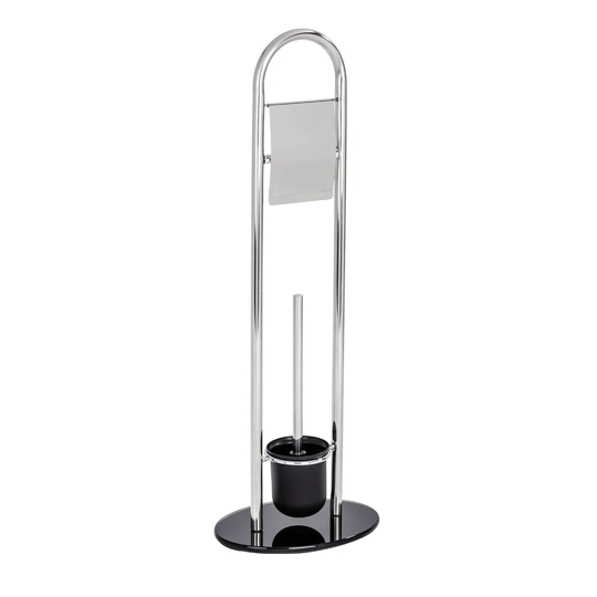 Bordelon Freestanding Toilet Roll and Brush Holder