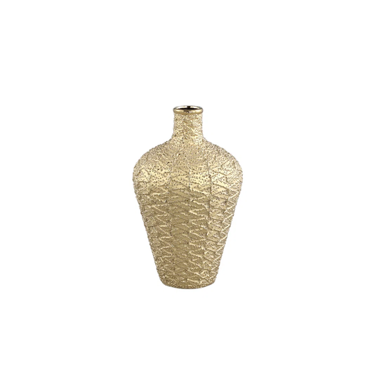 Waits Gold 35Cm Indoor / Outdoor Ceramic Table Vase