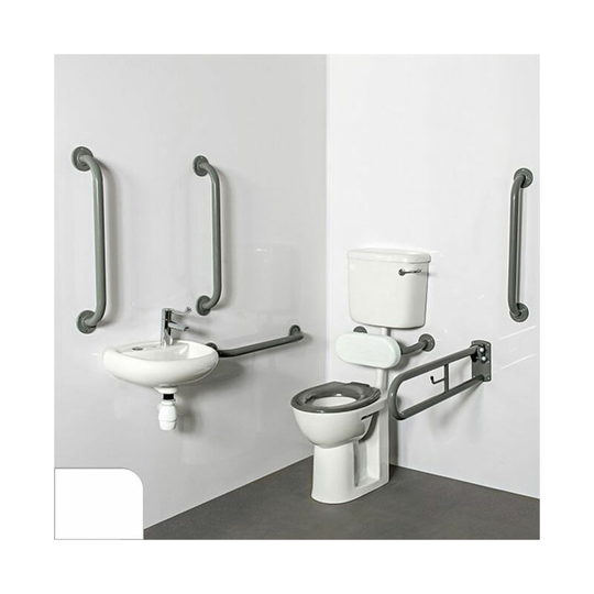 Nyma pro Low level Lockable Doc m Pack White - 5 x White Grab Rails - Nymas