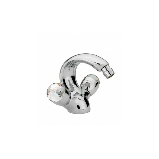 Sagittarius - Liberty Swarovski Crystal Monobloc Bidet Mixer Tap - Chrome - Chrome