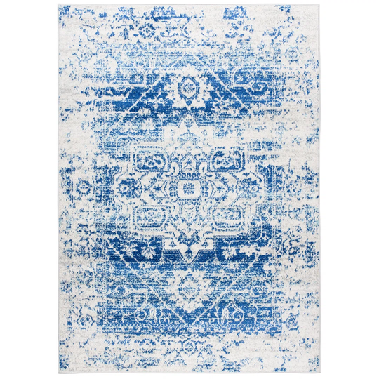 Gorou Flatweave Blue/White Rug